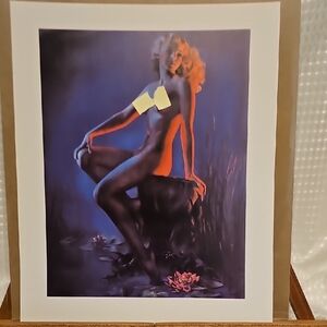 Elegant Blue and Purple Art Print